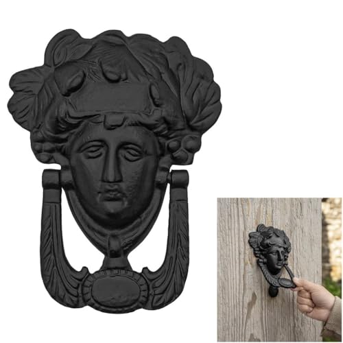 Mystic Colonial Goddess Athena Cast Iron Door Knocker