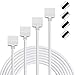 Produktbild Liwinting 2X 3m RGBW LED Verlängerungs Kabel 5 Polig Anschlusskabel RGBW LED Verbinder Verteiler Verbinden SMD 5050 LED Streifen Verlängerung LED Band Kabel, mit freiem 4pcs 5 Polig Verbinder - Weiß