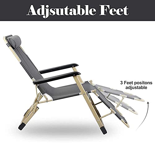Aerveal Oversized Padded Zero Gravity Chairs, Seat Adjustable Patio Lounge Recliner Chair, Support 330Lbs Folding Reclining Chairs,Single Tube With Cushion,A,Single Tube Without Cushion #TOP3