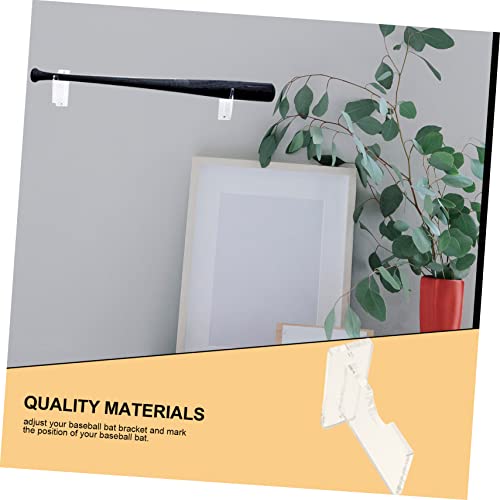 Mipcase Baseball Bat Holder Wall-mounted Bat Rack Acrylic Display Stand for Collections