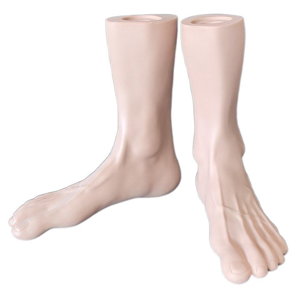 Modèle de pied de mannequin en PVC réaliste pour dessin, peinture et vitrine de bijoux