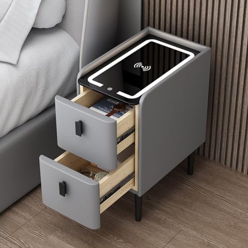 Table de chevet fine USB pour résoudre le manque de prises près du lit