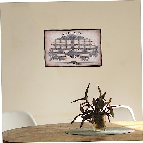 Árbol genealógico de lienzo decorativo, póster familiar personalizable 5