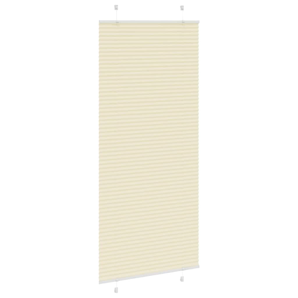 Tenda a rullo in poliestere 84,4 x 200 cm, crema | Montaggio a parete o finestra, senza foratura, contro occhi indiscreti, design moderno