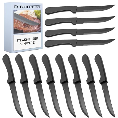 Didarenba Steakmesser schwarz 12 Stück