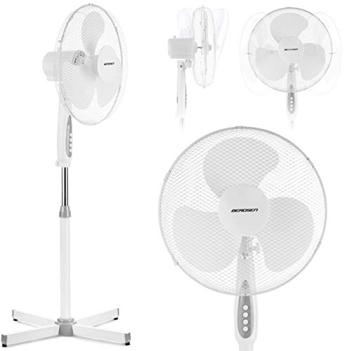 Berdsen Standventilator Ventilator Windmaschine Luftkühler Oszillierend 40 W Cover