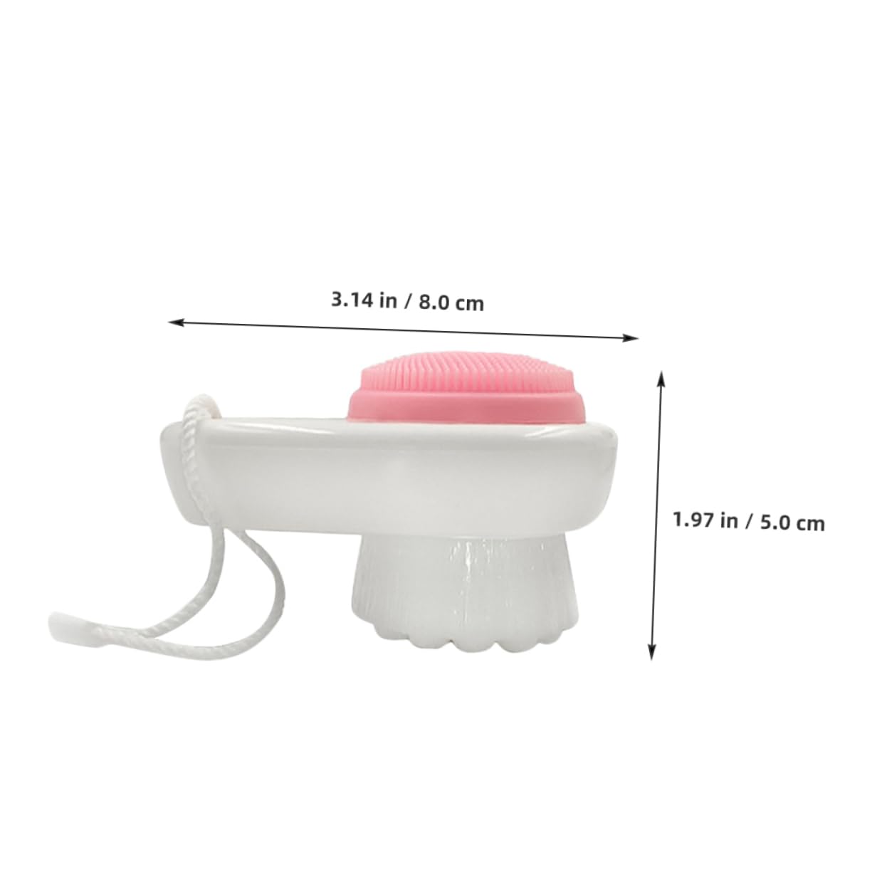 Beaupretty Dual Sided Silicone Face Cleansing Brush Gentle Exfoliating Facial Scrubber for Deep Pore Cleansing for All Skin Types Enhances Skincare Routine and Makeup Removal