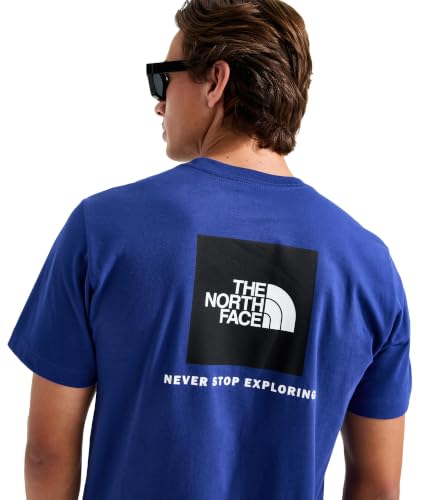 THE NORTH FACE Herren Evolution Box NSE Regular Short Sleeve T-Shirt, Bold Blue, L – Ansicht 3