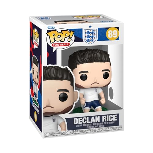 Funko POP! Football: England - Declan Rice - Figura in vinile da collezione - Idea regalo - Prodotto ufficiale - Giocattoli per bambini e adulti - Modello di figura per collezionisti ed esposizione