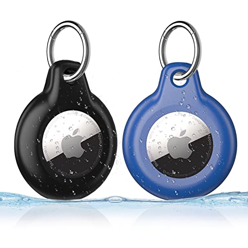[2 Pack] Airtag Keychain And Airtag Holder, Suitcase Luggage Tracker, Perfect Tracker Cover For Apple Airtag Comes With Snap Keyring For Pets, Car Keys, Kids Bags, Valuables And More #TOP29