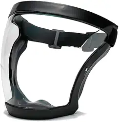 Máscara Protetora Facial Profissional, Transparente, Com Encaixe Anatômico, Respiração Confortável, Silicone Macio, Para Proteção Individual Alto Padrão Great Home