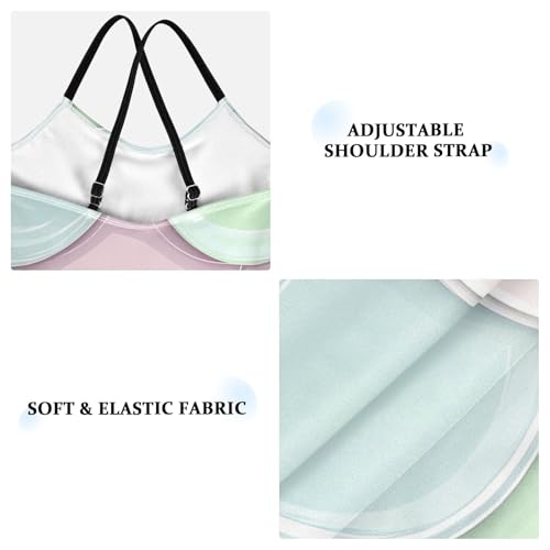 Bolaz Girls Swimsuits One-Piece Bathing Suits Multicolor Kids Sport Summer Beach Swimwear for 3-10 Years Old-Blue Pink Green Scale Pattern3