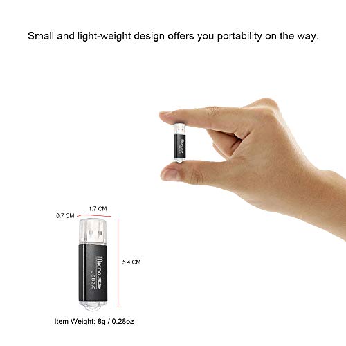 KKmoon Leitor de cartão TF USB 2.0 mini portátil