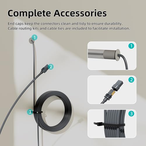 Image of Starlink Mini Ethernet Cable 16.4FT Waterproof High Speed Ethernet Cable | 10M Extension and Replacement Cable for Mini /Mini X /Gen 3 /Standard 4 /4X /V3 /REV 4 High-speed