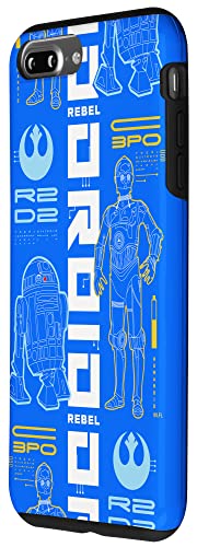 Coque iPhone 7 Plus/8 Plus Star Wars droids rigide - 2