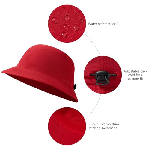 Image of BASSDASH UPF50+ Fishing Bucket Hat for Men Women Lightweight Water Resistant Packable Outdoor Summer Sun Hats FH13