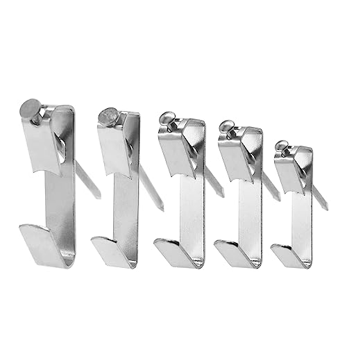 Image of 60 Pieces Picture Hanging Kit with Screws,SAFYY Picture Hooks for Hanging Pictures,Wall Painting Hanging Hooks Picture Frame Hooks for Wall Mounting(Silver 10LB*15,20LB*10,30LB*25,50LB*8,100LB*2)