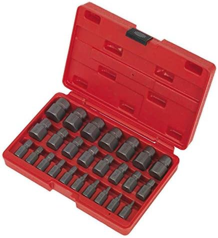 Sealey Ak8182 Multi Spline Screw Extractor Set 25Pc, White - Image 3