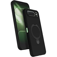 UnDePlus Tecno Spark 50 5G ile uyumlu K l f M-safe  arj  zellikli Standl  Zore Samara Kapak Siyah