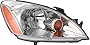 Compatible with Mitsubishi Lancer Headlight Lamp 2004 2005 2006 2007 Halogen Chrome Trim Passenger Right Side
