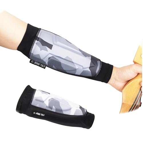 Archery Arm Guard Padded Forearm Sleeve with Adjustable Fastener, Stretchy Breathable Arm Protective Gear for Archer (Camoflage)