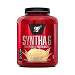 BSN SYNTHA-6 Whey Protein Powder, Micellar Casein, Milk Protein Isolate Powder, Vanilla Ice Cream, 5 Pounds, 48 Servings (Pack of 1) - Package May Vary