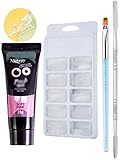 [Nagelgel-Set] Dieses Kit enth?lt 1 * 15 ml gel, 100 * falschen Nagel, 1 * Nagelhautschieber, 1 * Therapiestift und 1 * Nagelspitzenclip. Es kann Ihre Grundbed¡§1rfnisse nach Nail Art Design erf¡§1llen und wird verwendet, um Ihre eigenen Verl?ngerungsn?gel schlank und gl?nzend zu machen. Sie k?nnen auch einige Muster auf Ihrem Nagel frei zu Hause basteln.