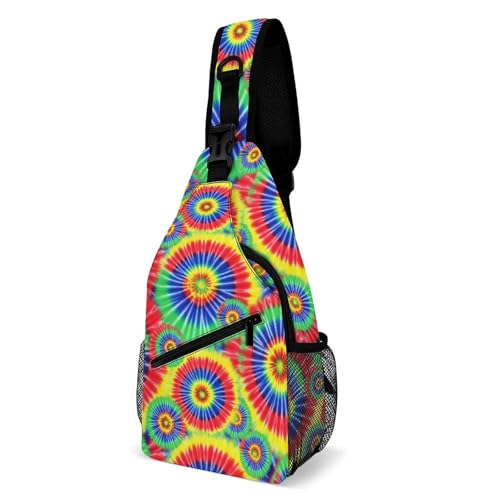 Sac bandoulière tie-dye coloré ultra-léger style original crossbody mixte