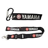 Ewein 1pc Silk Lanyard Motorcycle Motorbike Biker Racing Car House Keys Chain(Yamaha)