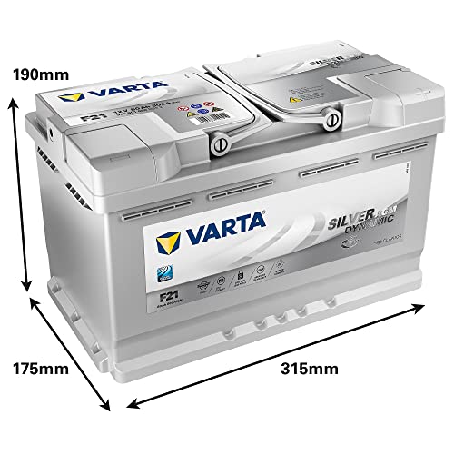 Varta AGM-Batterie 80Ah 580901080D852 Silver Dynamic