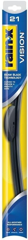 Rain-X 21 Vision Wiper Blade, Standard Beam, All Weather Performance Curved Smooth Wipe 21