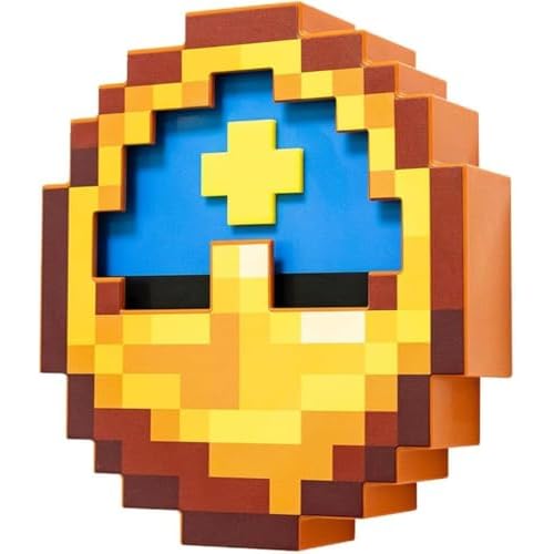 Pixelated Clock, Pixelated World Clock Decoration, Room Decoration, Multifunctional Hanging Clock for Game Fans