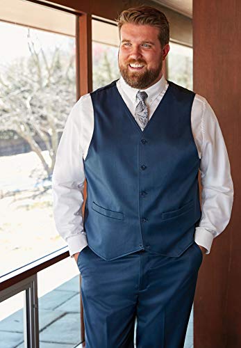 KingSize Men's Big & Tall KS Signature Collection Easy Movement 5-Button Suit Vest4
