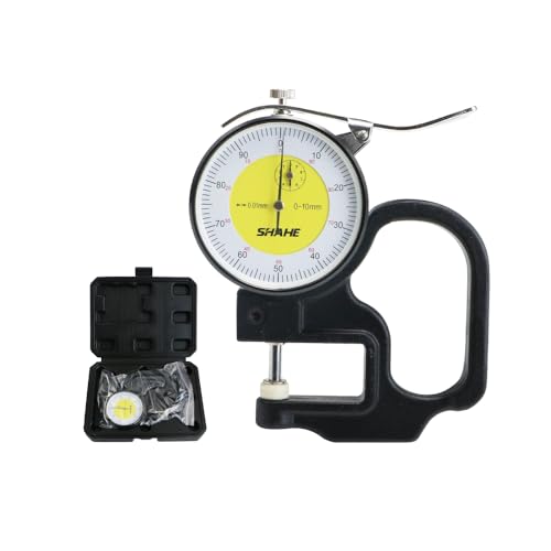 SHAHE Medidor de Grosor Mecánico 0-10 mm con Resolución 0.01 mm miniatura 1