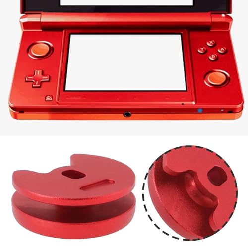 Image of 1pc Joystick Cap Metal Buttons Replacement Thumb Pad Cap Analog Compatible with Nintendo New 3DS 2DS XL LL Red Metal Thumbstick Grip