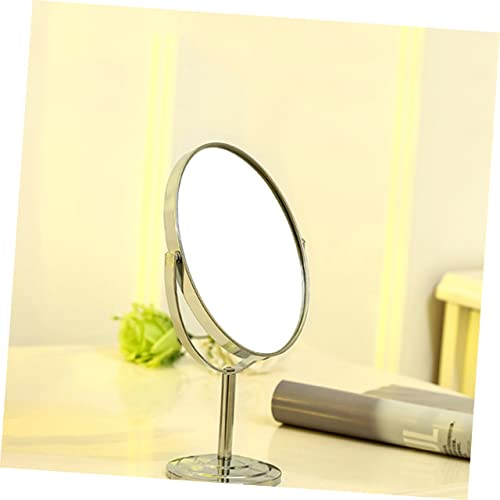 Espejo de maquillaje FOMIYES con luz LED y doble cara miniatura 5
