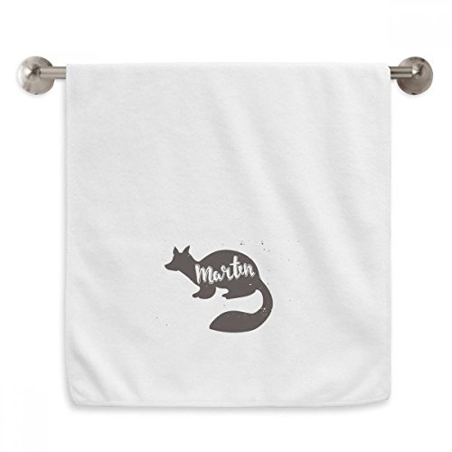 Serviettes moelleuses Marten Image Noir et Animaux Diadème - 2
