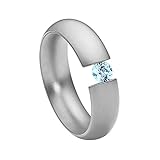 Modeschmuck mit Designanspruch : Hochwertig und robuster Edelstahlring matt, gefertigt in der eigenen Manufaktur in Deutschland, aus unempfindlichem und hautfreundlichem Material.