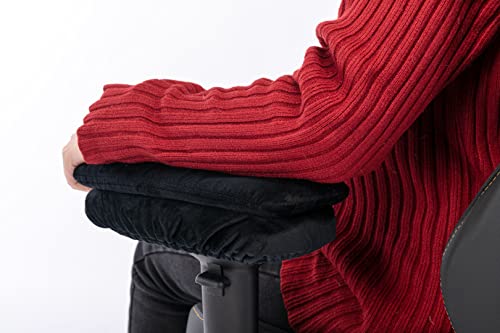 Ergonomic Memory Foam Office Chair Armrest Pads, Comfort Gaming Chair Arm Rest Covers For Office Chair Gaming Chair Arm Rest Covers For Ergonomic Armrest Pillow Pads For Desk Chair (Black, Set Of 2) #TOP2