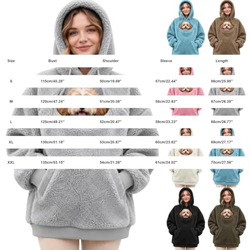 Pet Pouch Hoodie Cat Dog Carrier Oversized Casual Fleece Sweatshirt 2026 - image 5