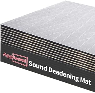 AggSound Auto Sound Deadening Material 394mil 24sqft Sheets - Car Sound Deadening Mat - Automotive Heat Shield Under Hood Insulation Sound Dampening Foam for Audio Noise, Roof and Trunk