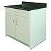 Alera Plus Hospitality Base Cabinet, Two Door/Drawer, 36 x 24 3/4 x 40, Gray/Granite Nebula