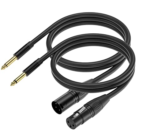 Yinker 1/4 To Xlr Male Cable + 1/4 To Xlr Female Cable #TOP10