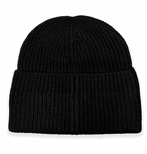Guess Front Logo Beanie Hat - Black