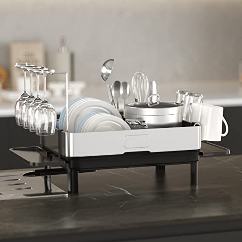 List of Top Ten Best Simplehuman Dish Rack System Top Picks 2023 Reviews