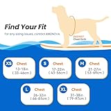 AMZNOVA Rip Stop Hundeschwimmweste, Schwimmweste Hund für Bootfahren, Auftrieb & Schwimmhilfe, Rettungsweste, XS, Leuchtend Gelb