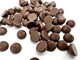 SBN Craft Supplies 50pc Dark Chocolate Resin Round Craft Beads for DIY Craft Making, Slime Supplies, Fake Food Deco Toppings (Small)