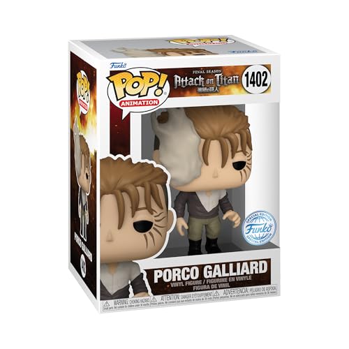 Funko Pop! Animation: Attack On Titan, Porco Galliard, Figura de Vinilo Coleccionable, Idea de Regalo, Mercancia Oficial, Juguetes para Niños y Adultos, Anime Fans