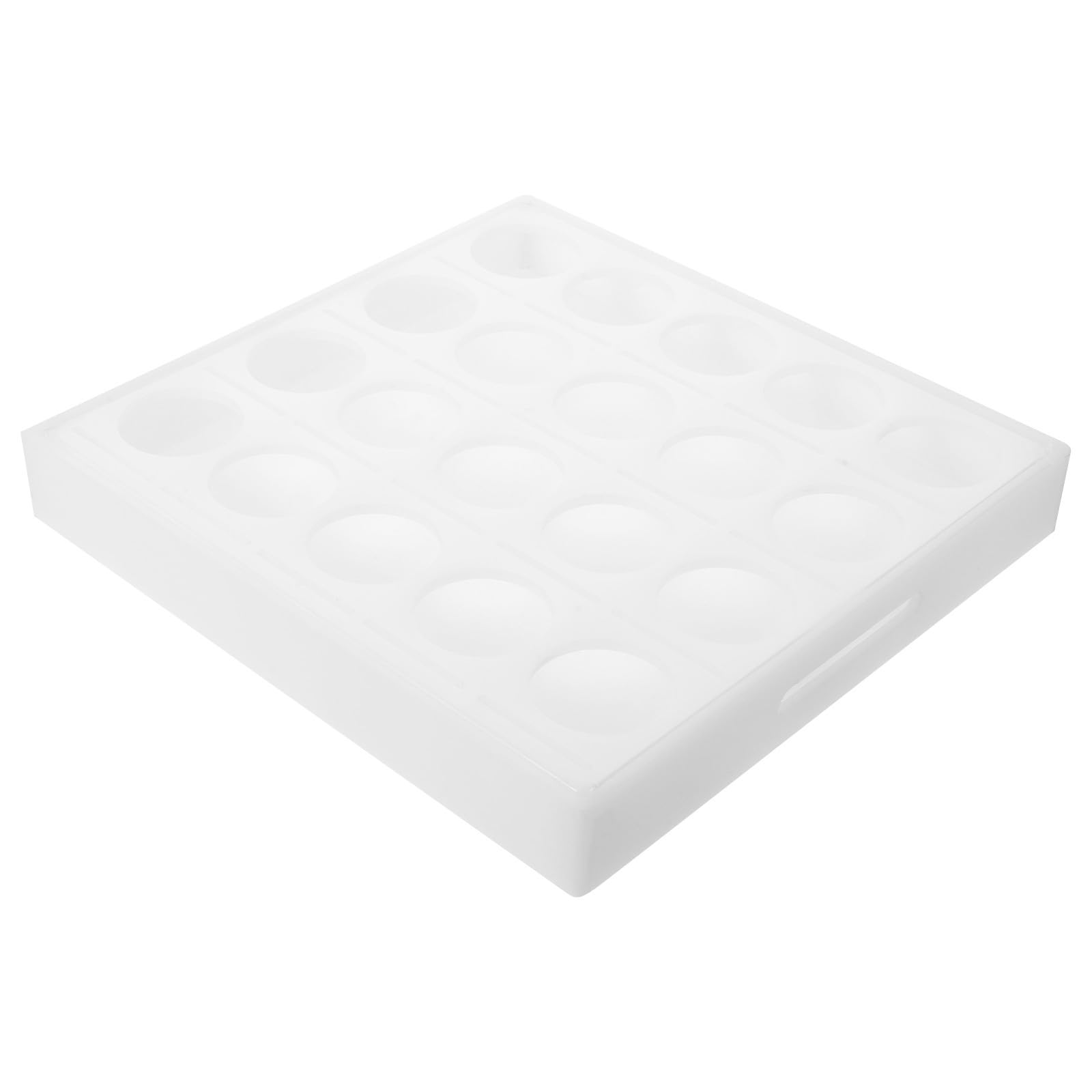 Organizador de Medicamentos 20 Compartimentos Redondos Blancos para Gestión Fácil y Limpieza Rápida en Cuidados Crónicos y Centros de Salud