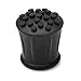 Price comparison product image Merriway BH05584 Heavy Duty Rubber Walking Stick Ferrule Protectors Cane Tips, 25mm (1 inch) - Black, Pack of 4